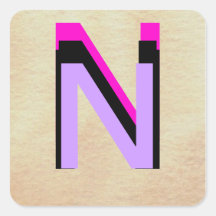Monogramas - letras - alfabetos - CricketDiane Adesivo