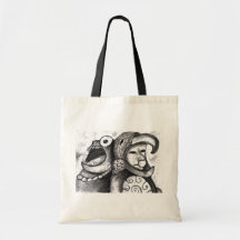 Monstro asteca bolsa de lona