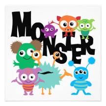 Monstro Convites Personalizados