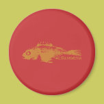Monstro de mar vermelho dos peixes imans