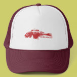 Monstro de mar vermelho dos peixes chapéus