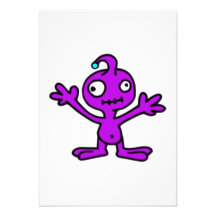 Monstro roxo convites