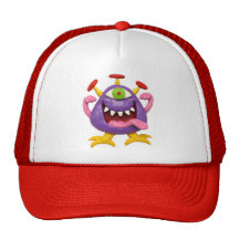 Monstro roxo pateta bonés