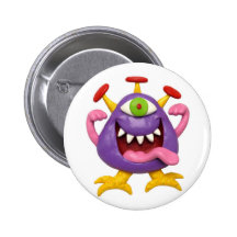Monstro roxo pateta boton