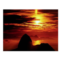 Montanha de Sugarloaf, Rio de Janeiro, Brasil Cartao Postal