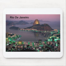 Montanha do naco de açúcar de Brasil Rio de Janeir Mousepad