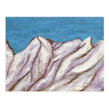 Montanha nevado cartoes postais