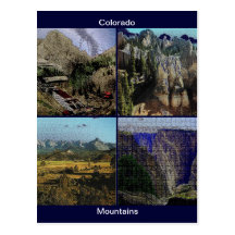 Montanhas de Colorado Cartões Postais