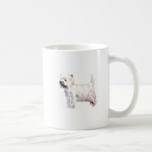 Montanhas Terrier branco ocidentais Westie Caneca
