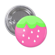 morango cor-de-rosa pins