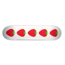 Morango vermelha skates