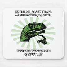 Morte e medo de Philosoraptor Mousepad
