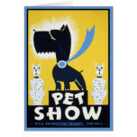 Mostra do animal de estimação cartao