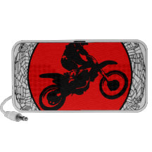 MOTO NO VERMELHO CAIXINHA DE SOM PARA MINI