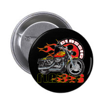 Motocicleta da chama do vintage boton