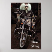 Motociclista forte posteres