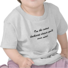 Motorista de assento traseiro camisetas