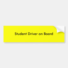 Motorista do estudante a bordo adesivos