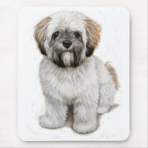 Mousemat do filhote de cachorro do apso de Lhasa Mouse Pads
