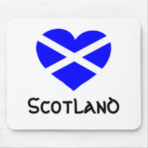 Mousepad de Scotland do amor
