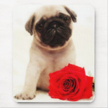 Mousepad do filhote de cachorro do Pug