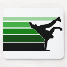 Mousepad do preto do grn do inclinação de BBOY