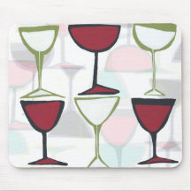 mousepad do vidro de vinho