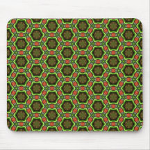 Mousepad verde e vermelho