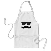 Moustache e presente pretos do humor dos óculos de aventais