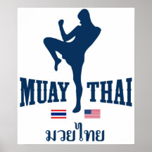 Muay Tailândia tailandesa EUA Posters
