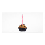 Muffin da passa com vela cartao com foto