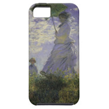 Mulher com o parasol por Monet, impressionismo do  Capas De iPhone 5 Case-Mate
