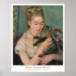 Mulher com um gato posters