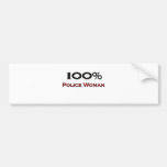 Mulher de 100 polícias dos por cento adesivos