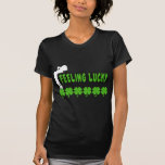 Mulheres irlandesas afortunadas de sentimento tshirts