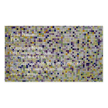 Multi azulejos quadrados pequenos coloridos modelos cartoes de visitas