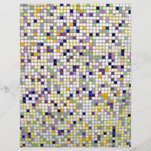 Multi azulejos quadrados pequenos coloridos modelos de panfleto