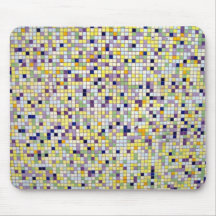 Multi azulejos quadrados pequenos coloridos mousepad