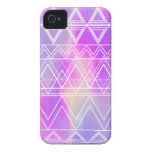 Multi tribal roxo capa iPhone 4 Case-Mate