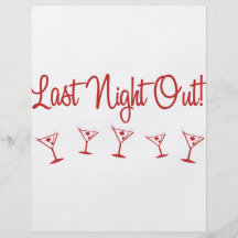 MultiMartini-LastNightOut-Vermelho Modelo De Panfletos