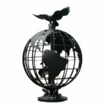 mundo com águia escultura de fotos