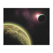 mundo estrangeiro impressão de canvas envolvidas