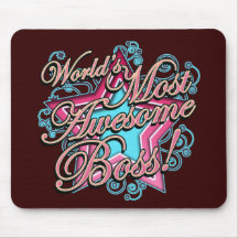 Mundos a maioria de chefe impressionante mouse pads