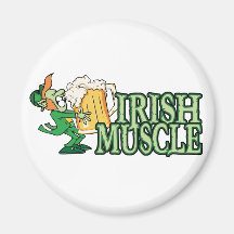 Músculo irlandês 2 imã de refrigerador