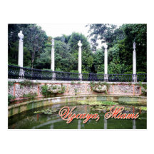 Museu de Vizcaya e jardins, Miami, Florida Cartao Postal