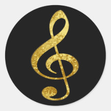 música adesivos em formato redondos