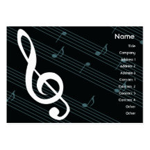 Música - carnudo modelo cartoes de visita