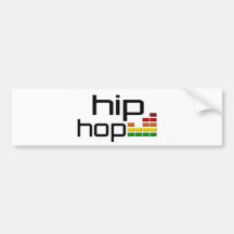 Música de Hip Hop com equalizador estereofónico Adesivos