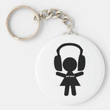 Música de Hip Hop, fones de ouvido, amor do hip-ho Chaveiros