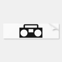 Música de rádio adesivos